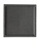 Dacasso Black Leatherette Low Profile Coaster HN-1150 - alternate 1